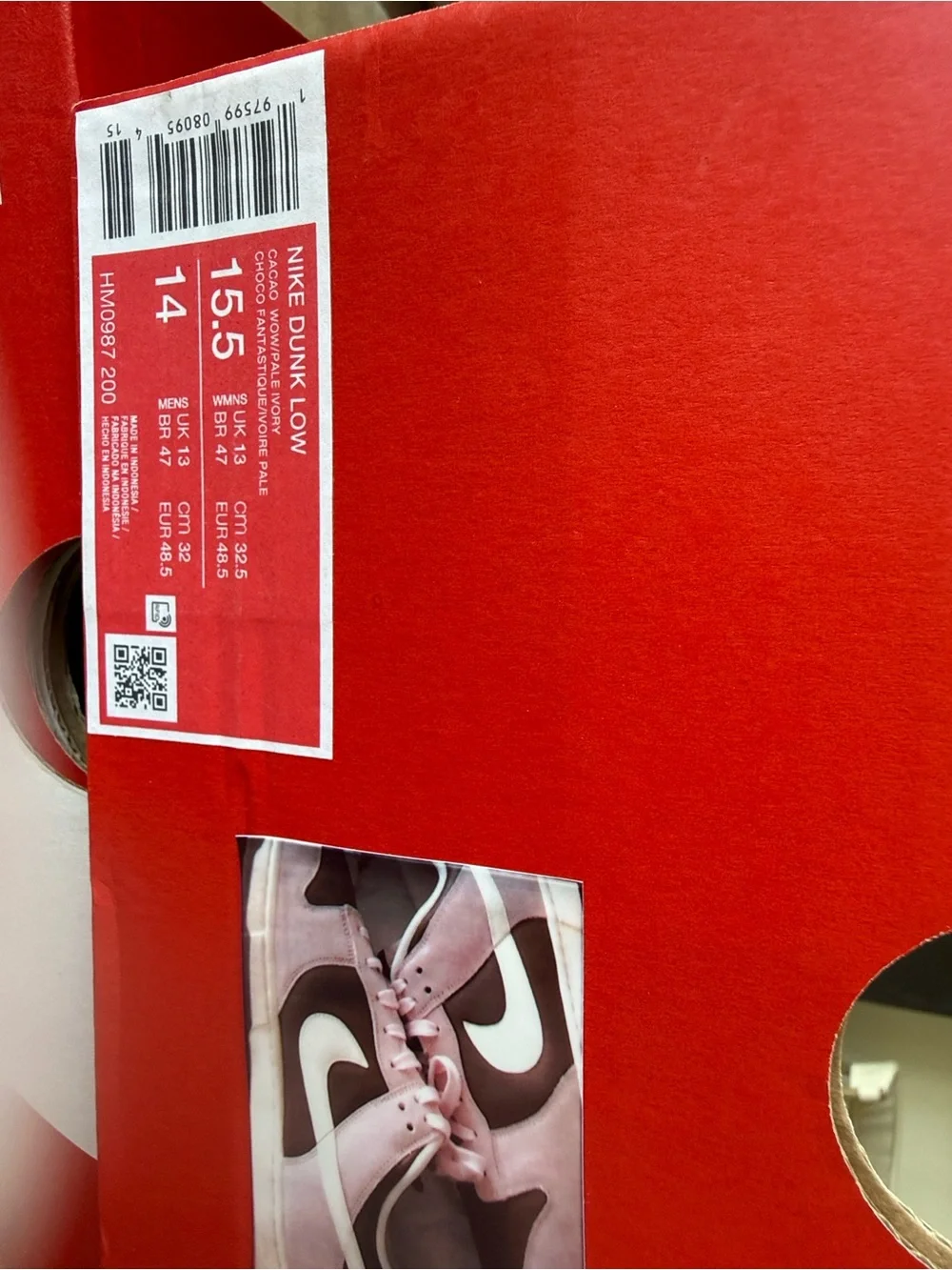 Nike Pink and Brown Low-Top Sneakers with White Swoosh